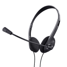 Auricular con micrófono Trust Basics 3.5mm (incluye adaptador 2x 3.5mm)