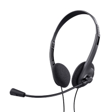 Auricular con micrófono Trust Basics 3.5mm (incluye adaptador 2x 3.5mm)