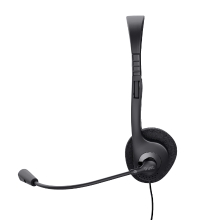 Auricular con micrófono Trust Basics 3.5mm (incluye adaptador 2x 3.5mm)