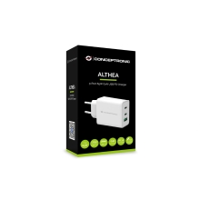 Cargador Conceptronic 65W 2xUSB tipo C + 1xUSB-A