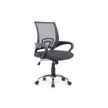 SILLA DE OFICINA EQUIP DE MALLA COLOR GRIS OSCURO