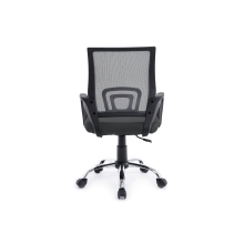 SILLA DE OFICINA EQUIP DE MALLA COLOR GRIS OSCURO