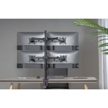 SOPORTE PANTALLA PARA MESA 17" A 32" 4 MONITORES