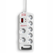 Regleta Salicru con interruptor Safe 7 tomas