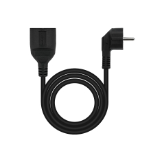 Cable extensor de alimentación Nanocable 3m negro