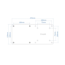 SOPORTE VESA MINIPC TOOQ TCCH0007-B NEGRO
