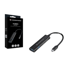 Hub tipo C Conceptronic 4 puertos USB 3.2, 2 puertos USB-C, 2 puertos USB-A