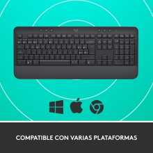 Teclado inalámbrico Logitech Signature K650 negro