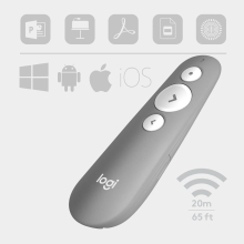 Presenter Logitech Wireless Presenter R500s gris