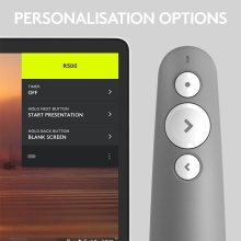 Presenter Logitech Wireless Presenter R500s gris