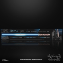 Replica hasbro 1:1 force x sable de luz leia organa black series