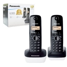 TELEFONO DECT PANASONIC KX-TG1612SP1 BLA/NGR DUO