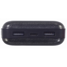 Powerbank Gembird 20000mAh 1x microUSB a 2x USB-A