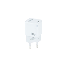 Cargador USB Tipo C TooQ 30W blanco