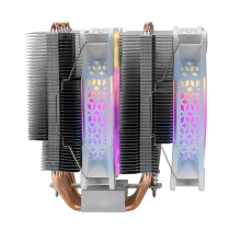 Ventilador CPU Mars Gaming MCPU-XT doble disipador 300W blanco