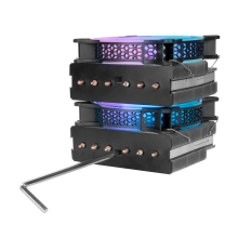 Ventilador CPU Mars Gaming MCPU-XT doble disipador TDP 300W negro