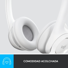 Auriculares Logitech H390 USB blanco