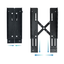 SOPORTE DE CPU CON RUEDAS METALICO TOOQ UMCS0024-B AJUSTABLE 160-300MM NEGRO