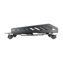 SOPORTE DE CPU CON RUEDAS METALICO TOOQ UMCS0024-B AJUSTABLE 160-300MM NEGRO