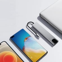 Adaptador Ewent USB Tipo C HDMI 4K 87W 1xUSB-C PD 1x USB-C/ 2x USB-A LAN