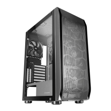 Caja torre E-ATX Mars Gaming MC-PRO2 XXL Black, frontal con rejilla, 3+2 ventiladores