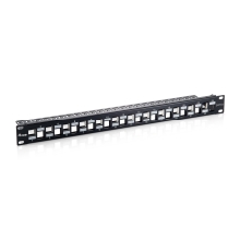 Patch panel Equip 24 puertos Keystone CAT6A apantallado vacío