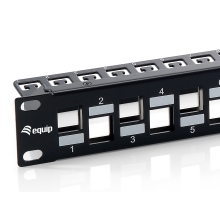 Patch panel Equip 24 puertos Keystone CAT6A apantallado vacío