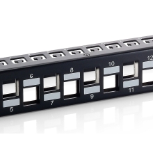 Patch panel Equip 24 puertos Keystone CAT6A apantallado vacío