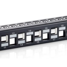 Patch panel Equip 24 puertos Keystone CAT6A apantallado vacío