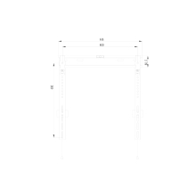 Soporte de pared Equip 650363 slim 32" a 55" negro