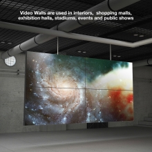 Soporte video wall de pared TooQ TQVW5470T pantallas 54" a 70" negro