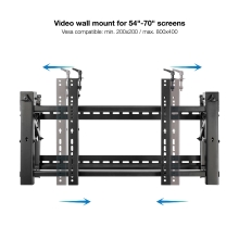 Soporte video wall de pared TooQ TQVW5470T pantallas 54" a 70" negro