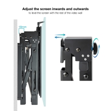 Soporte video wall de pared TooQ TQVW5470T pantallas 54" a 70" negro