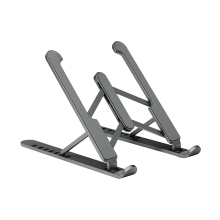 Soporte Elevador para portátil AISENS LPS1M-101 - 7 Niveles de Altura · Plegable · Gris Oscuro