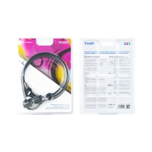 Cable de seguridad de portátil TooQ con llave 1.5m