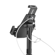 Soporte tablet Aisens antirrobo acero negro