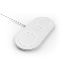 Base de carga inalámbrica doble Belkin 10W Boost Charge blanco