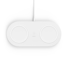 Base de carga inalámbrica doble Belkin 10W Boost Charge blanco