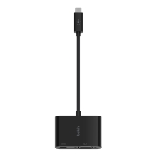 Adaptador Belkin USB tipo C a VGA + carga negro