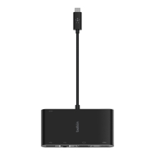 Adaptador USB tipo C Belkin 1x HDMI 4k 1xVGA 1xUSB-A 3.0 1x1GB Rj45 1xUSB-C Pd 100w