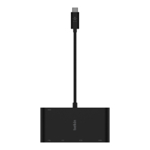 Adaptador USB tipo C Belkin 1x HDMI 4k 1xVGA 1xUSB-A 3.0 1x1GB Rj45 1xUSB-C Pd 100w