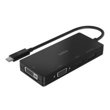 Adaptador Belkin USB tipo C a 1xHDMI 1xVGA 1xDisplayPort 1xDVI 4K 2K a 60Hz