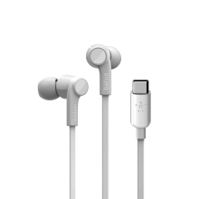 Auricular con micrófono Belkin USB Tipo C blanco