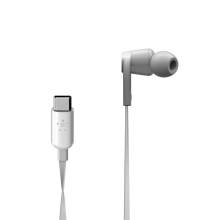Auricular con micrófono Belkin USB Tipo C blanco