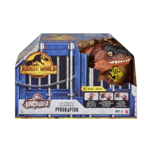 Figura mattel jurassic world dinosaurio desenjaulado en llamas