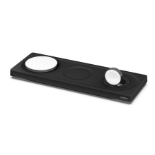 Base de carga inalámbrica Belkin MagSafe 3 en 1 para Apple iPhone, AirPods, y Apple Watch negro