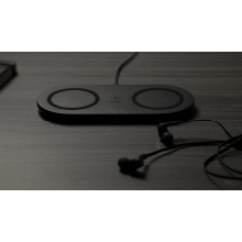 Base de carga inalámbrica doble Belkin 10W Boost Charge negro
