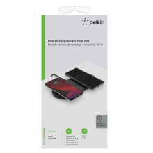 Base de carga inalámbrica doble Belkin 10W Boost Charge negro