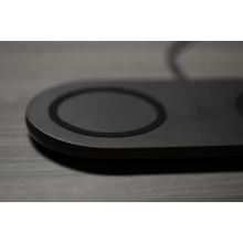 Base de carga inalámbrica doble Belkin 10W Boost Charge negro