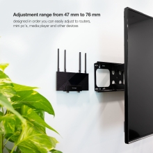 Soporte universal de pared Tooq para router o mini pc reproductor multimedia